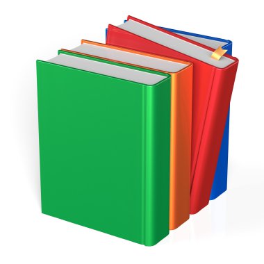Kitap boş satır dört 4 seçme kırmızı renkli simge kapsar