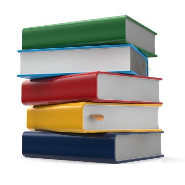 Kitap boş yığın kitap çok renkli ders kitapları kapsar