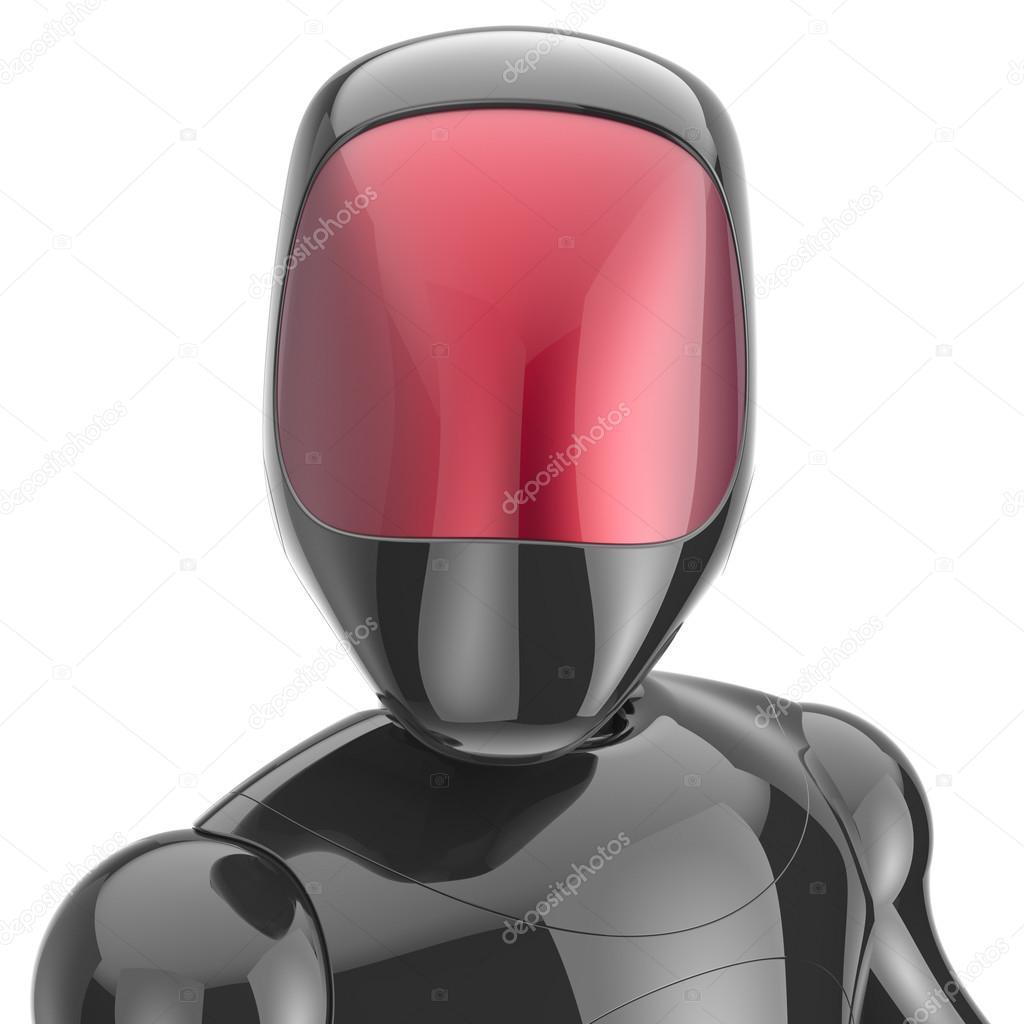 Cyborg black robot android futuristic cyberspace high tech