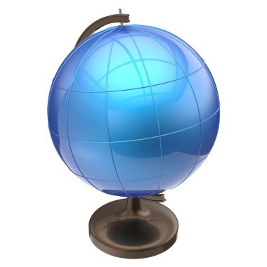 Mavi küre boş küre dünya gezegen küresel Coğrafya simgesi