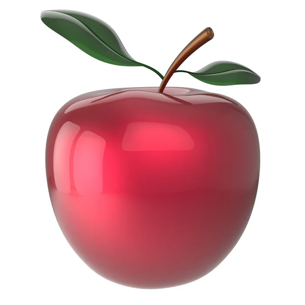 Apple fruit red agriculture beauty nutrition icon — Stock Photo, Image