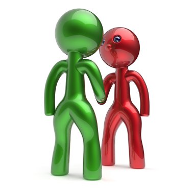 Handshake cartoon characters two men shaking hand deal
