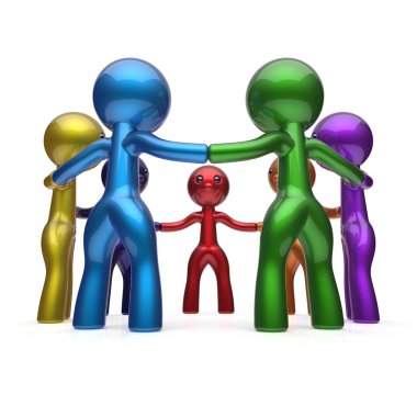 Social network teamwork human resources people unity
