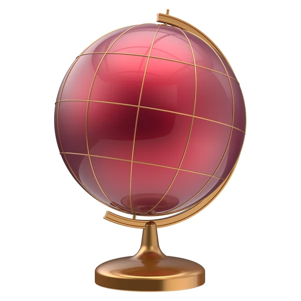 Globe blank red planet Mars cartography education icon — Stockfoto