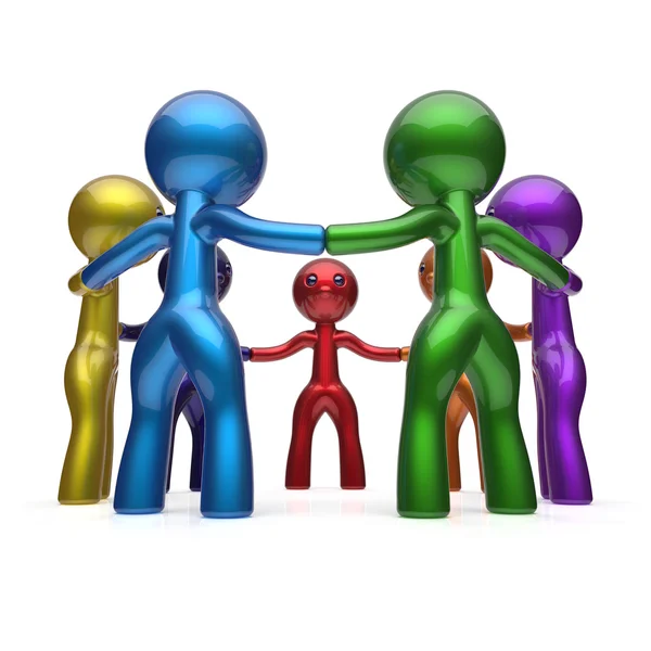 Social network teamwork human resources people unity — Stock Photo, Image