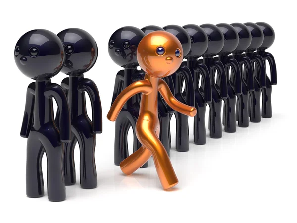 Stand out from the crowd different people individuality concept — Stock Photo, Image