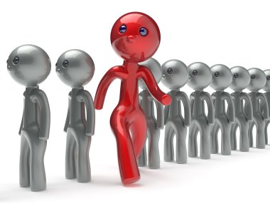 Different people stand out from the crowd new opportunities