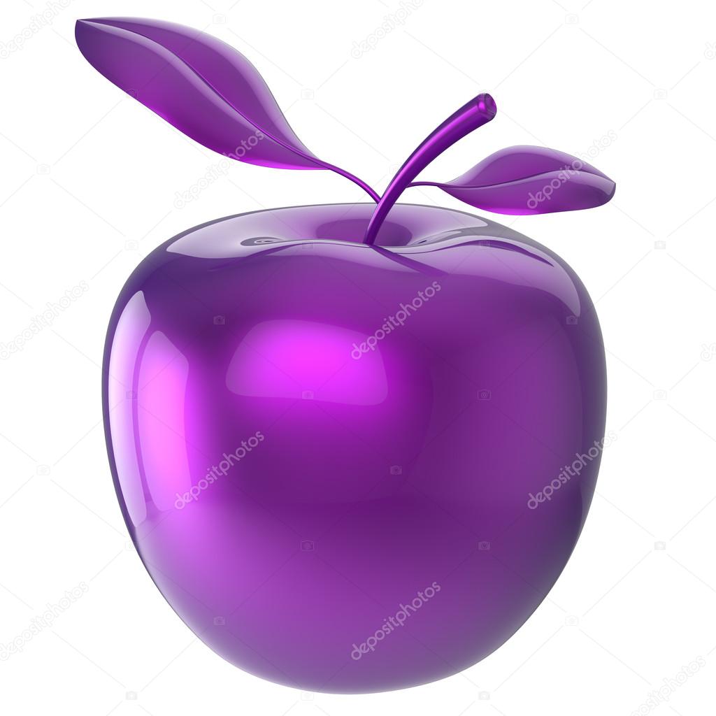 Apple blue purple food research experiment nutrition fruit icon