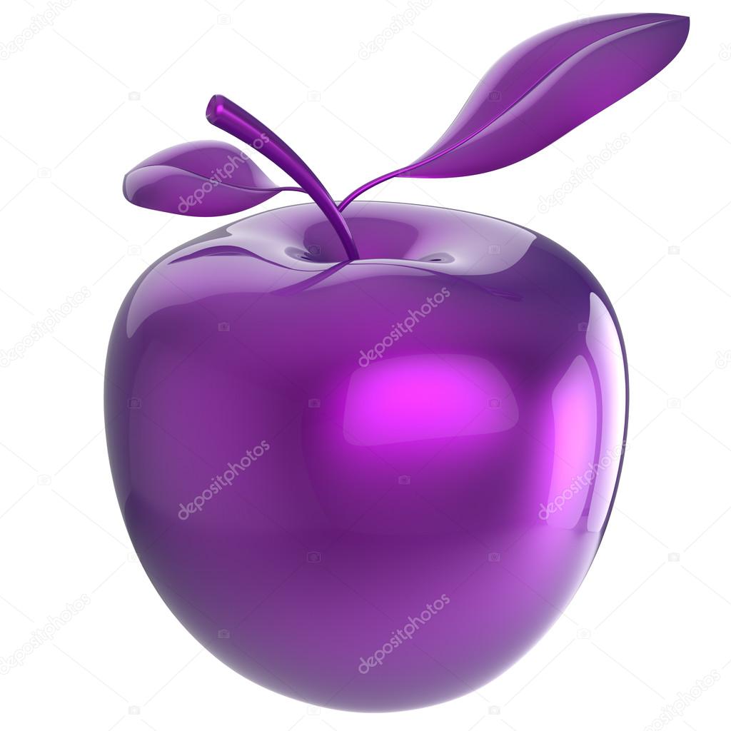 Apple food purple blue research experiment nutrition fruit icon