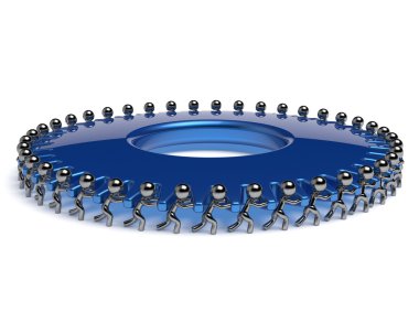 İş süreci ortaklık ekip çalışması Dişli çark erkekler birlik