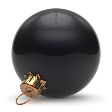 Christmas ball New Year's Eve bauble winter decoration black