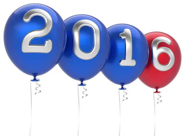 New 2016 Years Eve party balloons Christmas decoration — Stock Photo, Image