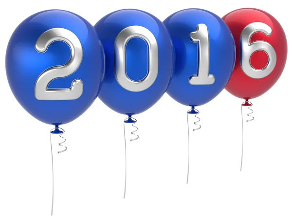 New Years Eve 2016 party balloons Christmas decoration — Stock Photo, Image
