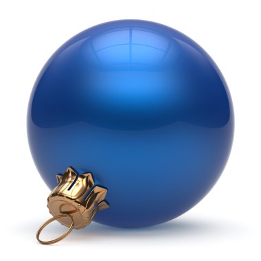 Christmas ball New Year's Eve bauble decoration blue round