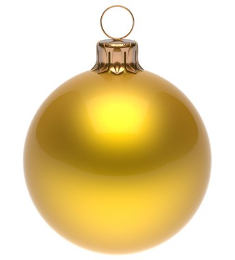 Christmas ball yellow New Year's Eve bauble winter decoration