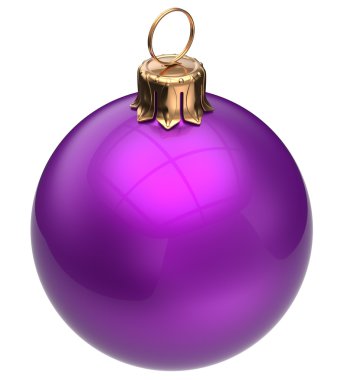 Christmas ball purple New Year's Eve bauble winter decoration