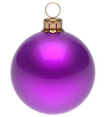 Christmas ball purple New Year's Eve bauble decoration blank