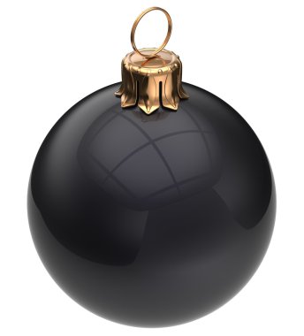 Christmas ball black New Year's Eve bauble Xmas decoration