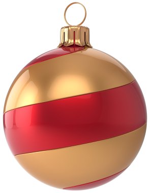 Christmas ball decoration New Year's Eve bauble golden red