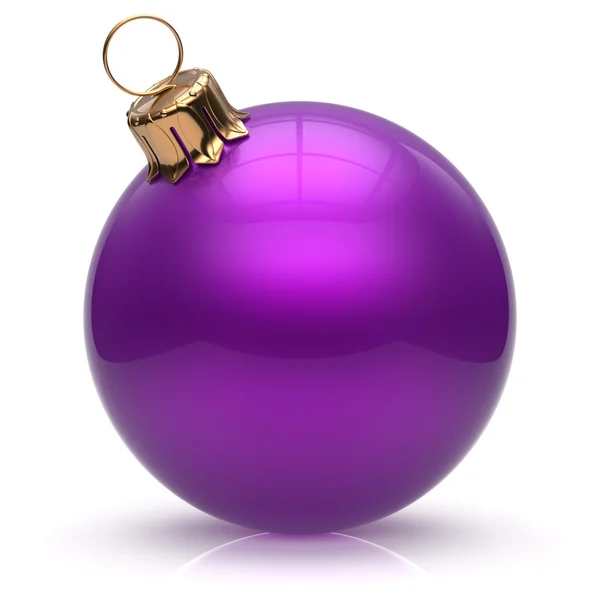 New Year's Eve Christmas ball bauble wintertime decoration — Zdjęcie stockowe