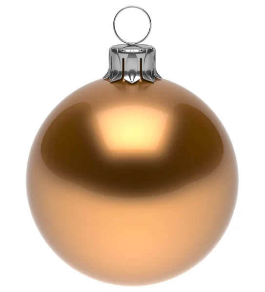 Christmas ball golden New Year's Eve bauble decoration shiny — Φωτογραφία Αρχείου