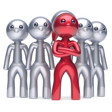 Team leader Santa Claus hat boss character successful boss