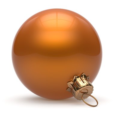 Christmas ball New Year's Eve bauble decoration orange