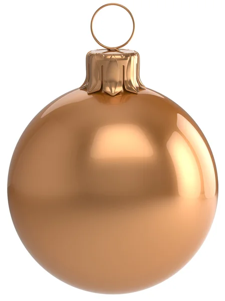 Christmas ball New Year's Eve bauble golden decoration — Stock Fotó