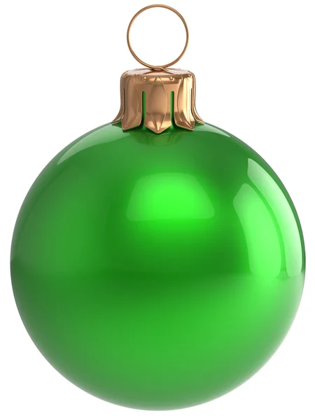 Christmas ball New Year's Eve bauble green decoration — ストック写真