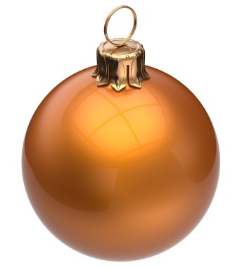 Christmas ball orange New Year's Eve bauble decoration