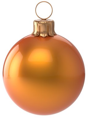 Christmas ball New Year's Eve bauble orange decoration
