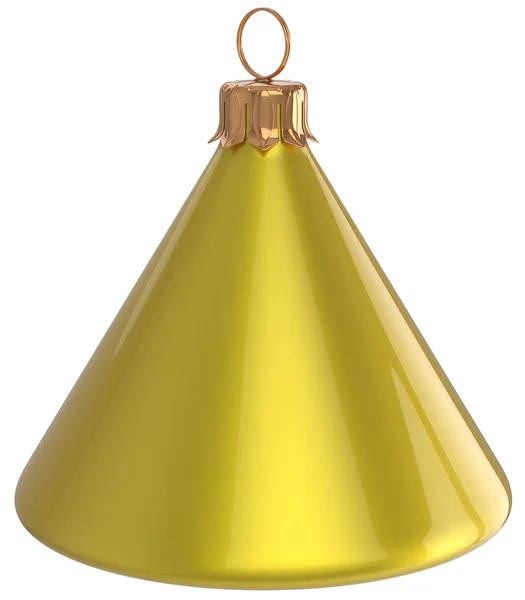 Christmas ball cone geometric New Year's Eve unusual bauble — Φωτογραφία Αρχείου