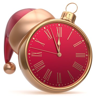 New Year's Eve alarm clock bauble Christmas ball decoration