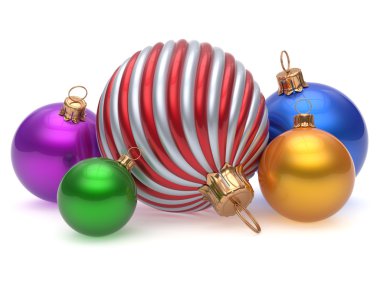 Christmas balls New Year's Eve adornment decoration colorful