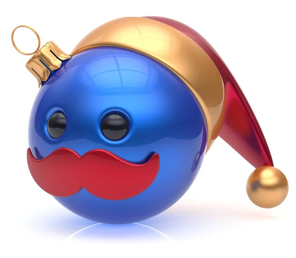 Natale palla emoticon Capodanno bauble Santa avatar — Foto Stock