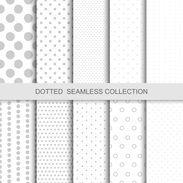 Simple dotted patterns. — Stock Vector