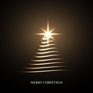 Vektör parlak Noel ağacı.