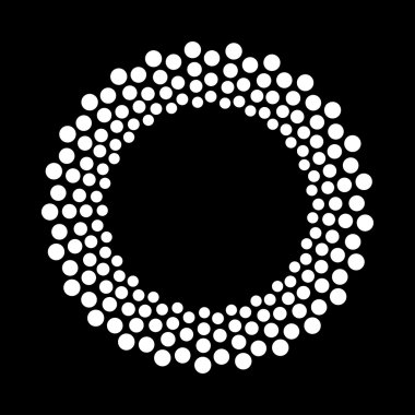 Şekil noktalı soyut.