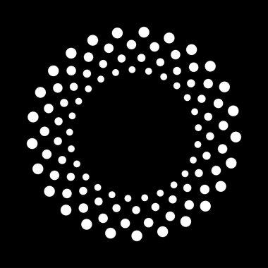 Şekil noktalı soyut.