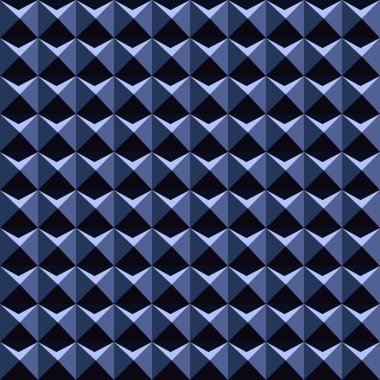 Mavi 3d desen - sorunsuz vektör arka plan.