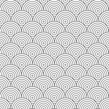 Vektör geometrik desen. Karo mozaik daireler.
