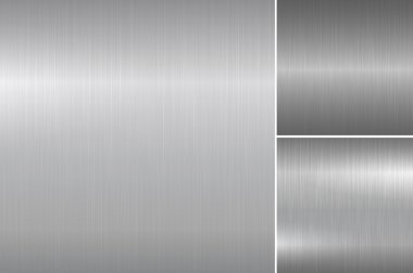 Fırçalanmış metal dokular.