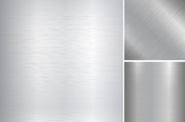 Fırçalanmış metal dokular.