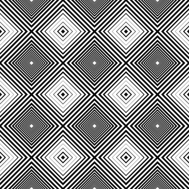 Siyah ve beyaz geometrik doku. Sorunsuz.