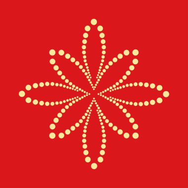 Şekil noktalı soyut. Vektör tasarım öğesi