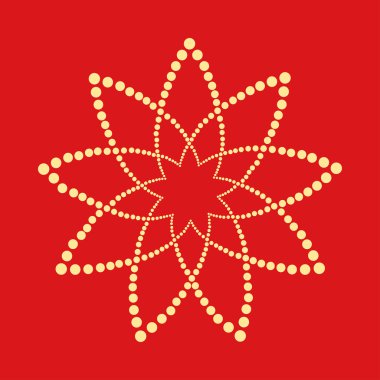 Şekil noktalı soyut. Vektör tasarım öğesi