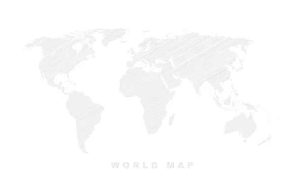 Carte du monde ombragée. Illustration vectorielle . — Image vectorielle