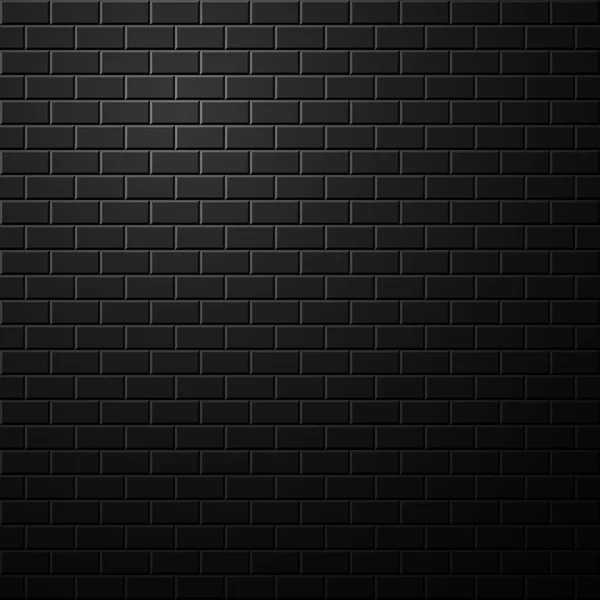 Tmavá cihelná zeď na pozadí. — Stockový vektor
