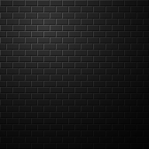 Dark brick wall background.