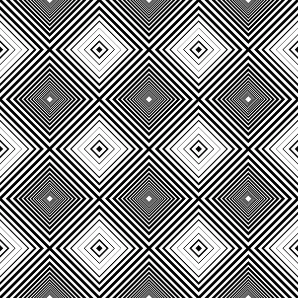 黒と白の幾何学的なテクスチャー。シームレスです. — ストックベクタ